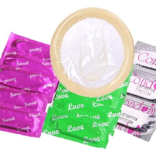 Wholesale 100pcs/lots delay nature condom lasting Penis sleeve adult products condoms cock ring erection condom sex toys for man