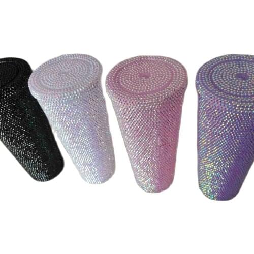 450ml portable environmental protection cup custom rhinestone water bottle acrylic diamond travel cup beverage coffee gift cup