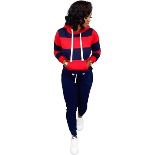 Casual Two Piece Outfits Pullovers Hoodies and Elastic Waist Jogger Pants Spring Autumn Tracksuit Woman Suit Female Sets 2021