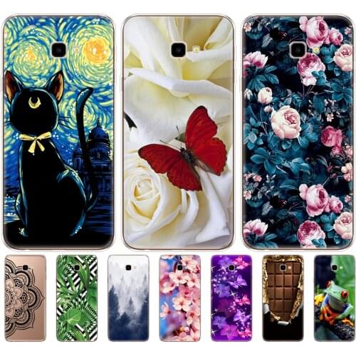 Silicone case For Samsung J4 Plus Print Back Soft TPU Cover For Coque Samsung J4 Plus J4 Prime sm j415 Case Capas J4Plus 2018