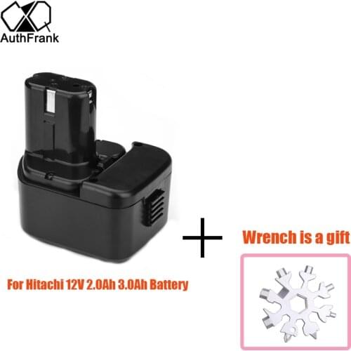 For Hitachi EB1214S Battery Replacement 12V 3.0Ah Rechargeable Battery for C5D, DS12DVF3, EB1212S, R 9D, DS12DVF 322629 Tools