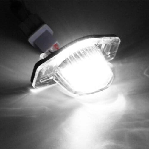 LED License Plate Light Lamp Assembly Replacement Rear Led Plate Light for Honda Crv Frv JAZZ Crosstour Super White 6500K 2Pcs
