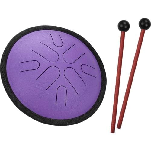 10 Inches Steel Tongue Drum 8 Notes Handpan Drum Travel Drum Percussion Instrument with Mallets Carry Bag for Meditation Yoga