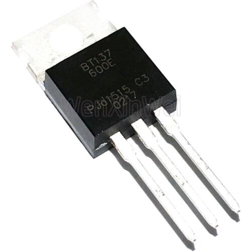 10PCS/LOT BT137-600E TO220 BT137-600 BT137 TO-220 8A 600V Bidirectional Thyristor