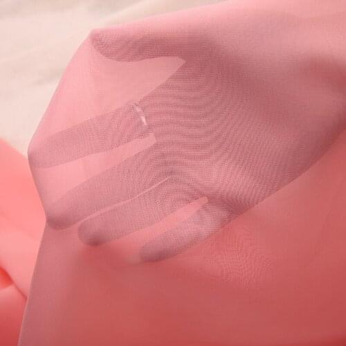 100D 1pcs 100cm*150cm chiffon gauze material for dress scarves chiffon inner lining scarf print Sewing cheap fabrics