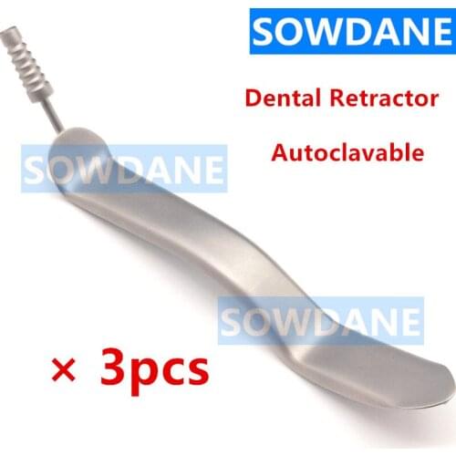 Dental Lip Tongue Depressor Implant Cheek & Lip Retractor Mouth Opener Gag with Suction Tube Dentist Surgical Tool Autoclavable