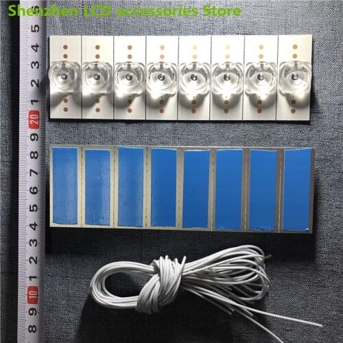 75PCS 3V SMD Lamp Beads with Optical Lens Fliter for LED TV Repair 43Q3T LB-C430U15-E4-A-ZM 100%NEW