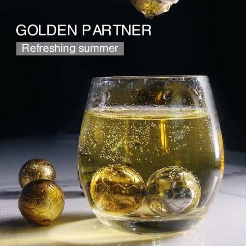 8PCS 304Stainless Steel Whisky Beer Ice Cubes Set Reusable Food Grade ice hockey red wine Cocktail Cooler Chilling Bar Tool