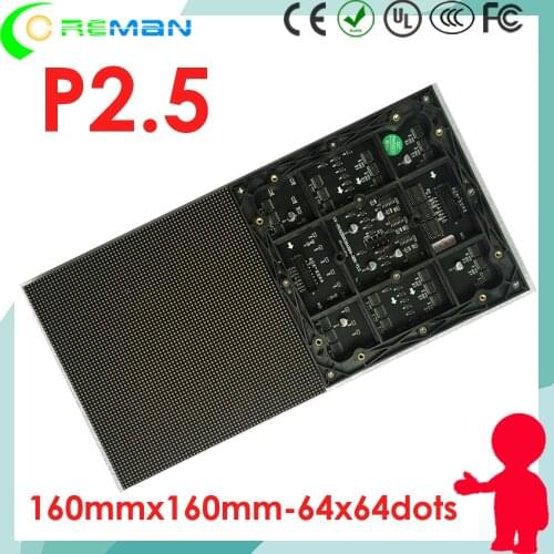 Best selling products free shipping alibaba led matrix module p2.5 rgb full color , factory price rgb matrix led 64x64 p2.5 p1
