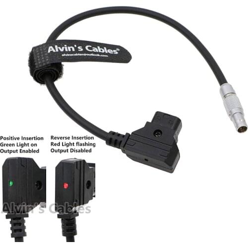 Alvins Cables Z CAM E2 S6 F6 Power Cable AlvinTap Protective DTap to 2 Pin Male