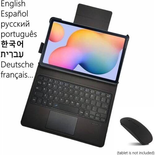 For Samsung Galaxy Tab S6 Lite 10.4 2020 SM-P610 SM-P615 Magic Case Keyboard Russian Spanish Arabic Hebrew Korean Keyboard Cover