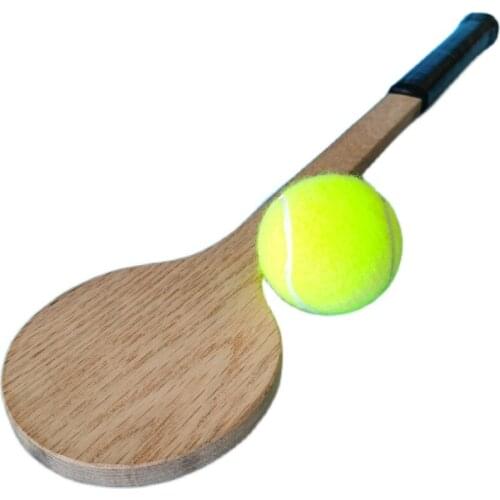 Dessert Tennis Spoon Racket Trainer 320g 55cm Wooden Tennis Pointer Children Batting Hit Practice Trainer Spot Tool Tenis Racket