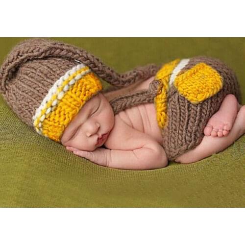 Newborn Baby Boys Girls Cute Crochet Knit Costume Prop Outfits Photo Photography