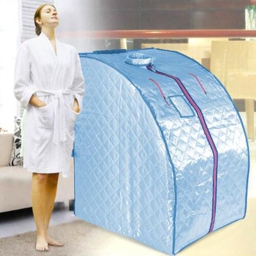 Dropshipping New Foldable Infrared Portable Steam Sauna Room Sauna Tent Loss Weight Slimming Skin Spa With 4 Heating Plates HWC