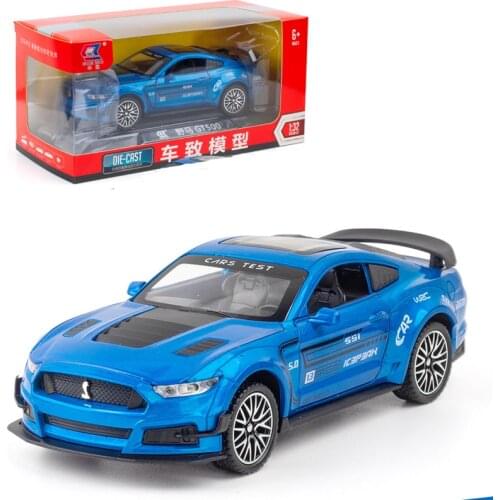 Fast And Furious 1/32 Ford Mustang Gt500 Simulation Alloy Car Model Toy For Children Die Cast Vehicles Collectible Hobbies