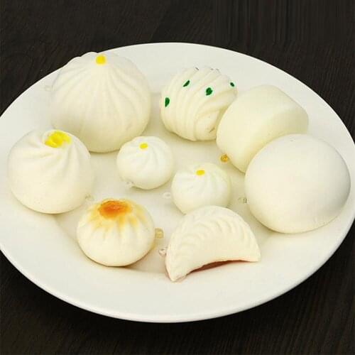 Hotel restaurant dining room eating house victualing house decoration steamed bread buns twisted roll boiled dumplings model