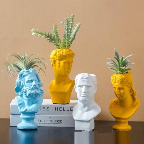 VENUS APOLLO ART SCULPTURE GIULIANO DE' MEDICI VASE LA MARSEILLAISE FLOWER POT RESIN VASE HOME DECOR FLOWER ARRANGEMENT R4599