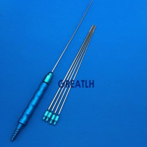 Beauty tools Liposuction Cannulas Set of 5 pieces with Handle Liposuction tools Liposuction needles