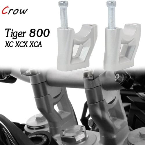 Silver Tiger 800 XC/XCX/XCA NEW Motorcycle Handlebar Riser Move back Clamp Mount For Triumph Tiger 800