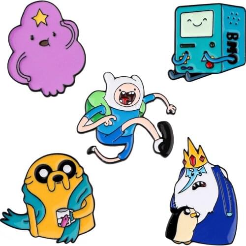 LT635 Cartoons Anime Comics Jewelry Dog Enamel Pins Badge for Backpack Collar Lapel Pin Hat Jewelry Birthday Gifts for Friends