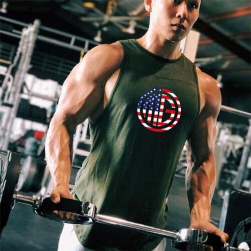 New Brand Cotton Fashion Sport Tank Top Men Fitness Singlet Sleeveless Shirt Muscle Guys Vest Gym Clothing Bodybuilding Tank Top