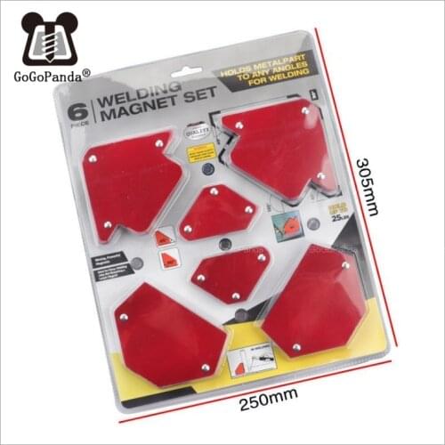 6 PC Set Positioner Angle Fixer Magnetic Hardware Tools For Welding Work