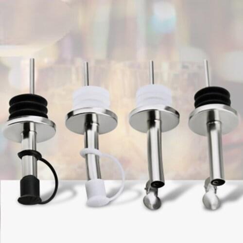 Stainless Steel Wine Olive Oil Pourer Dispenser Spout Wine Bottle Spout Stopper Home Kitchen Bar Tool Wine Pourer