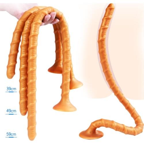 Super Long Anal Plug Prostate Massage Silicone Anal Dildo Butt Plug Anus Masturbator Dilator Adult Sex Toys For Men Woman Gay