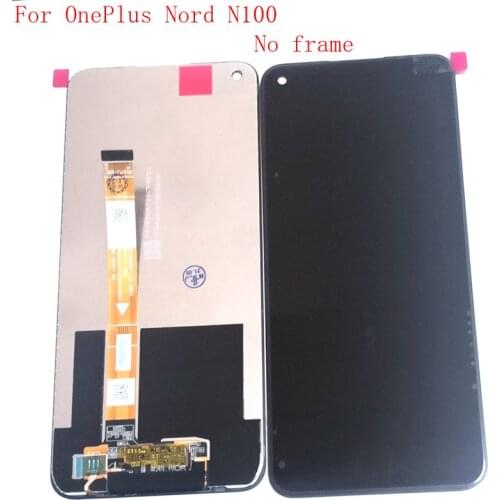 Original For Oneplus Nord N100 Lcd Screen DIsplay+Touch Glass Digitizer Frame Pantalla Replacement one plus n100 BE2013