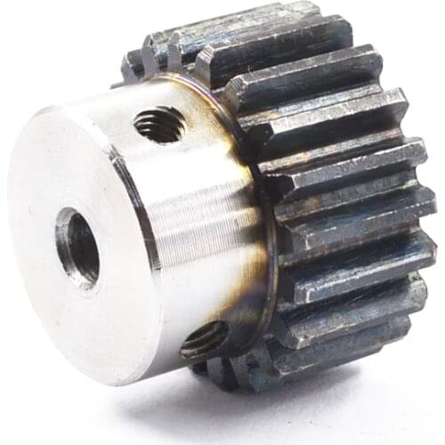 Spur Gear pinion Mod 2 M=2 15/16/17/18/19T Right Teeth 45# steel positive gear CNC gear rack transmission motor gears