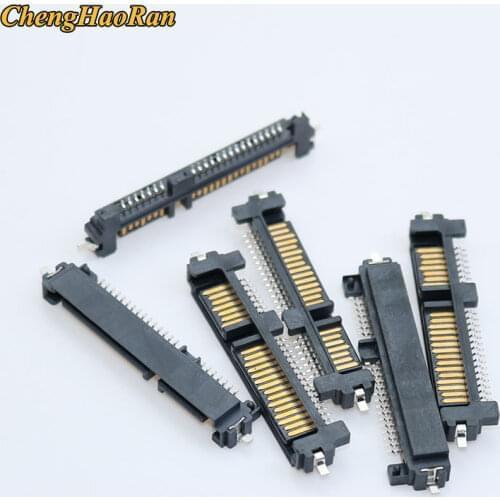 SATA Connector Male 7P+15P 22Pin 7pin + 15pin Connector Socket 180 degree for SATA Hard Disk HDD interface 22pin PCB board