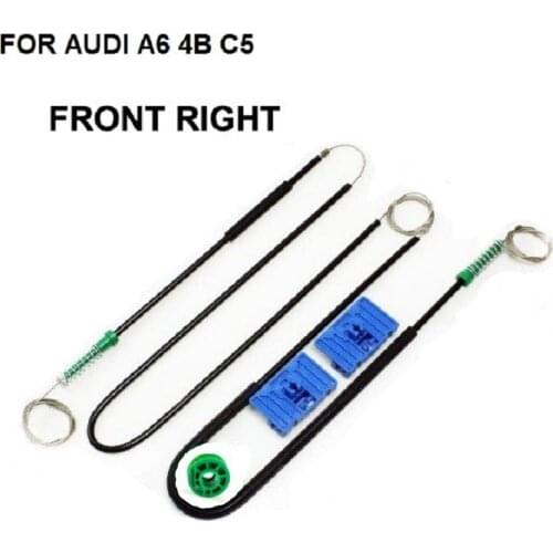 1997-2005 CAR WINDOW CABLE FOR AUDI A6 4B C5 ELECTRIC WINDOW REGULATOR REPAIR KIT FOR A6 AVANT Allroad FRONT RIGHT OE 4B0837462