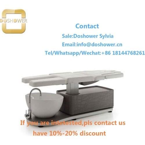 Spa treatment massage table facial bed with pedicure chair spa beds for foot spa bed
