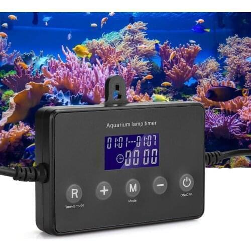 Aquarium Smart Dimmer System Led Light Timer Adjust Brightness Fish Tank Light LampTimer Fish Tank Intelligent Light Controller