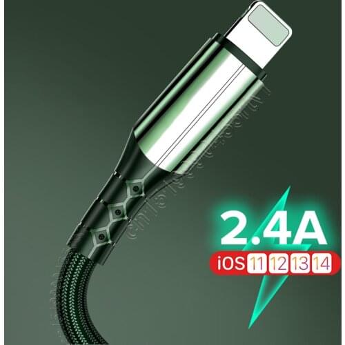 For iPhone USB Charger Cable for iPhone 12 11 Pro Max XS XR X 5 5S 6 6S 7 8 Plus 3A Fast Charging USB Data Cable 0.3/1/1.5m