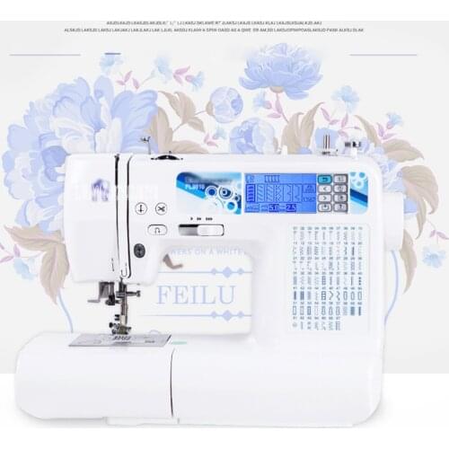 LCD Home Domestic Computerized Sewing&Embroidery Machine,Name Pattern DIY Custom Sewing Flat Embroidery Machine 110V/220V