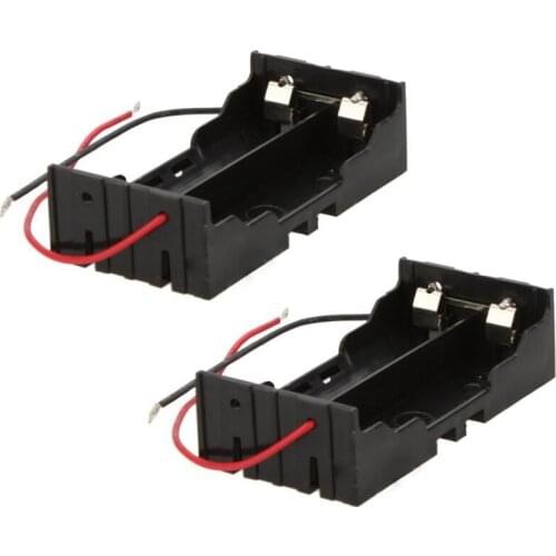 2 piece battery storage box case holder for 2 x 18650 parallel lithium batteries #8