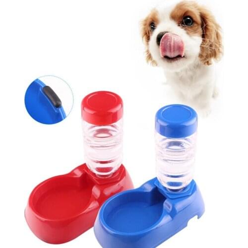 350ml Pet Dog Cat Automatic Water Dispenser Food Dish Bowl Feeder Bottle Dog Cat Feeder Pet Products