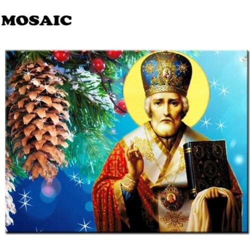 3D Square/Round Drill,5D DIY Diamond Painting accessories Religion men Diamond Embroidery Cross Stitch Rhinestone Wall Decor