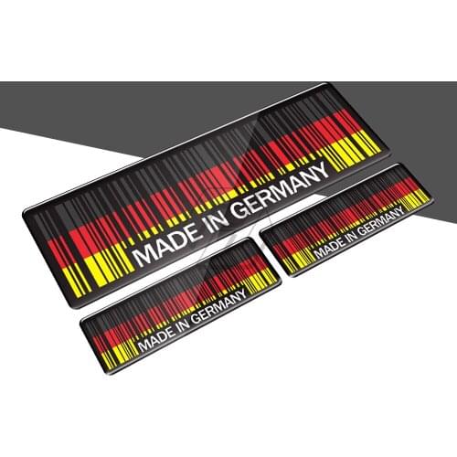 3D Bar Code Sticker Made In Germany In UK Italy Motorcycle Tank Pad Decal Motorbike Helmet Stickers Case for AGV Shark Shoei