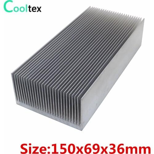 4pcs 150x69x36mm Aluminum HeatSink HeatSink for Electronic Chip LED Computer Transistor Power Transistor cooler cooling