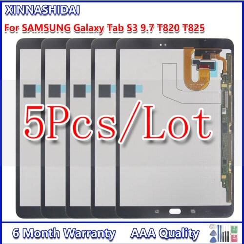 5PCSFor Samsung GALAXY Tab S3 9.7 T820 T825 T827 LCD Display with Touch Screen Digitizer Sensors Full Assembly Panel