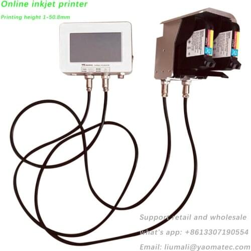 50.8mm QR Bar batch code variable date variable number logo expiry date lable hand jet handheld online thermal inkjet printer