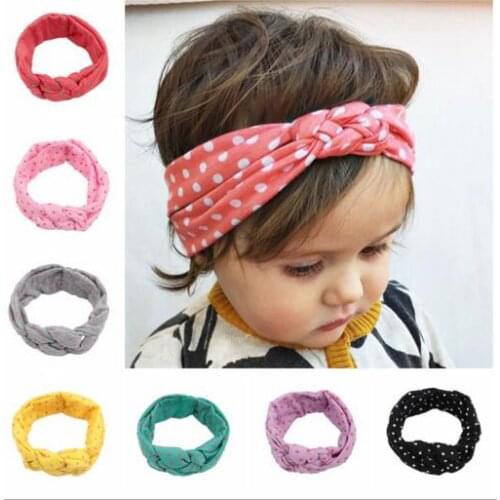 Hair Accessories headband rabbit ears Chinese knot dot fashion hair accessories baby infant Kids children YH499