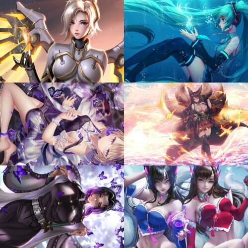 5D DIY Diamond Painting Pink Bodysuit OVERWATCH Game Embroidery Kit Mosaic Art Rhinestone Embroidery Home Decoration Gift