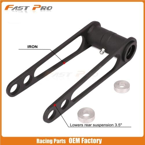Motorcycle Aluminum Black Front Lowering Adapter Kit Adjustable For KAWASAKI KFX450R KFX 450R