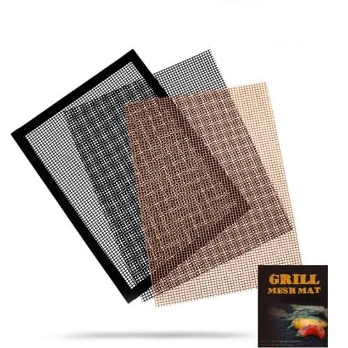 BBQ Barbecue Grill Mat Stainless Steel Replacement Mesh Wire Net Non-stick Grilling Mesh Mat Outdoor Cook BBQ Accessories