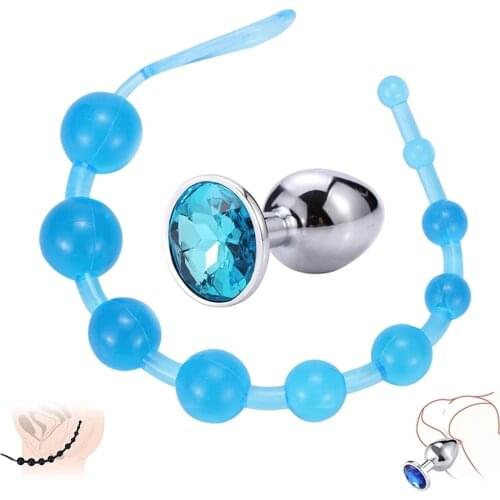 Bestco 18+ Anal Plug Beads Dildos Prostate Massage Vagina Anus Stimulator Goods Erotic Adult Sex Toys For Men Women Couples Gay