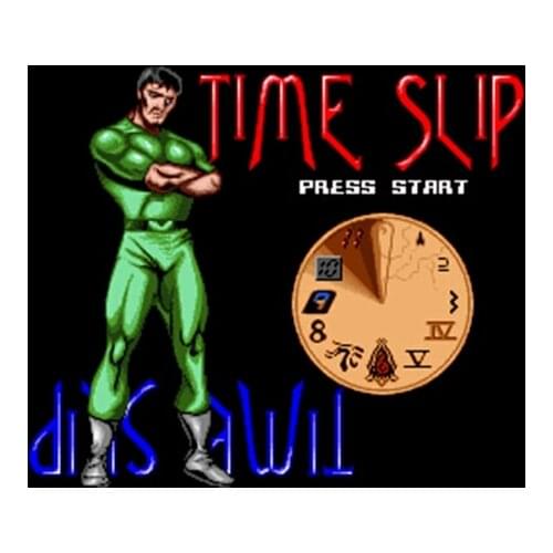 TimeSlip NTSC Version 16 Bit 46 Pin Big Gray Game Card For USA Game Players