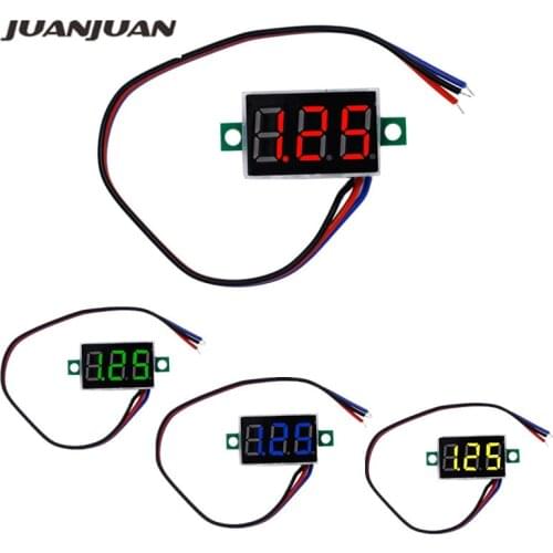New Mini 0.36 inch DC 0-100v 3 bits Digital Red LED Display Panel Voltage Meter Voltmeter tester 39%off